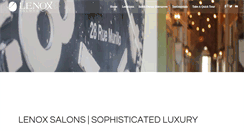 Desktop Screenshot of lenoxsalons.com