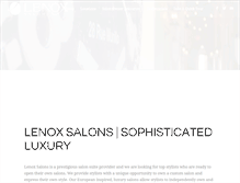 Tablet Screenshot of lenoxsalons.com